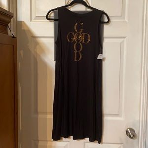 Custom Made Sleeveless BLING T-shirt Dress